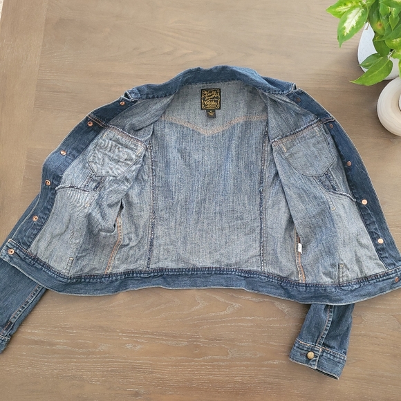 LUCKY BRAND Jean Jacket sz M - Picture 3 of 7